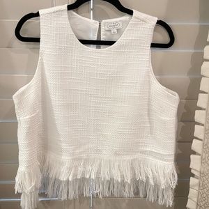 MudPie size LARGE fringe bottom textured top